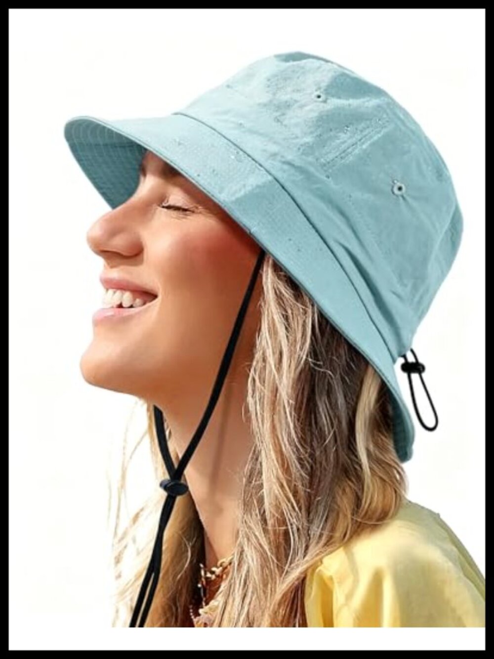 Water-Resistant Bucket Hat UPF 50+ Boonie Sun Hat Adjustable